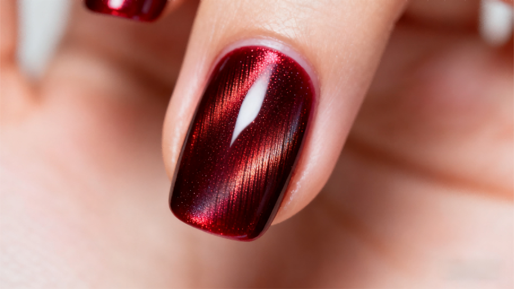 metallic and chrome finishes​ nail