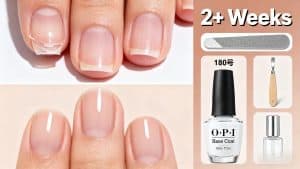 long lasting winter nail tips before and after nail care, 180 grit nail file, opi natural nail base coat