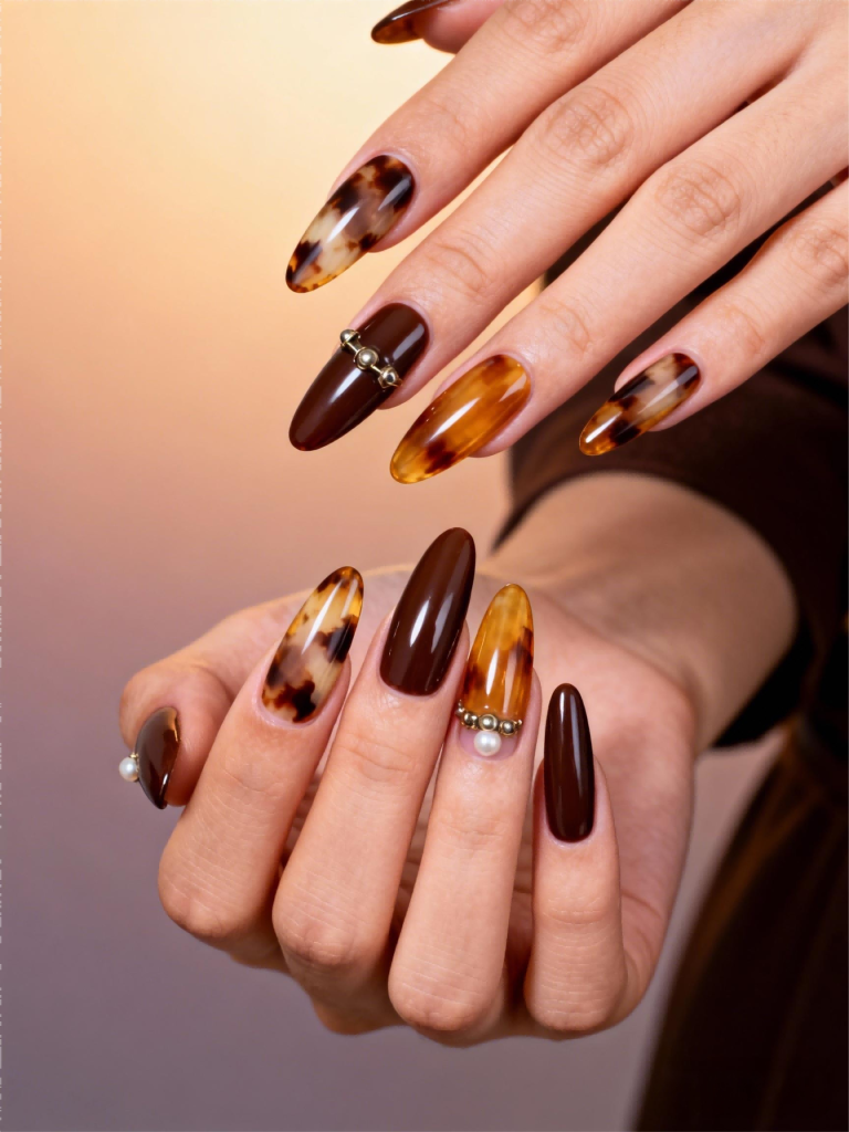 Tortoise shell nails